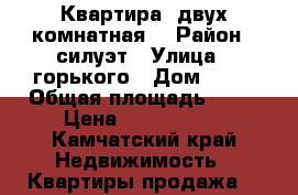 Квартира. двух комнатная. › Район ­ силуэт › Улица ­ горького › Дом ­ 11 › Общая площадь ­ 42 › Цена ­ 2 700 000 - Камчатский край Недвижимость » Квартиры продажа   